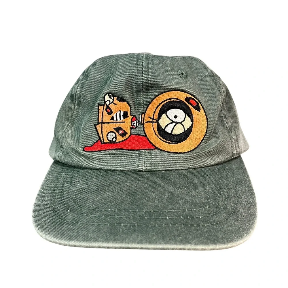 South Park Kenny Killed Graphic Hat Headshot KC Caps Washed Green Dad Cap